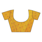 Vamika Printed Jute Silk Yellow Saree (Leo Yellow) | Grocsy