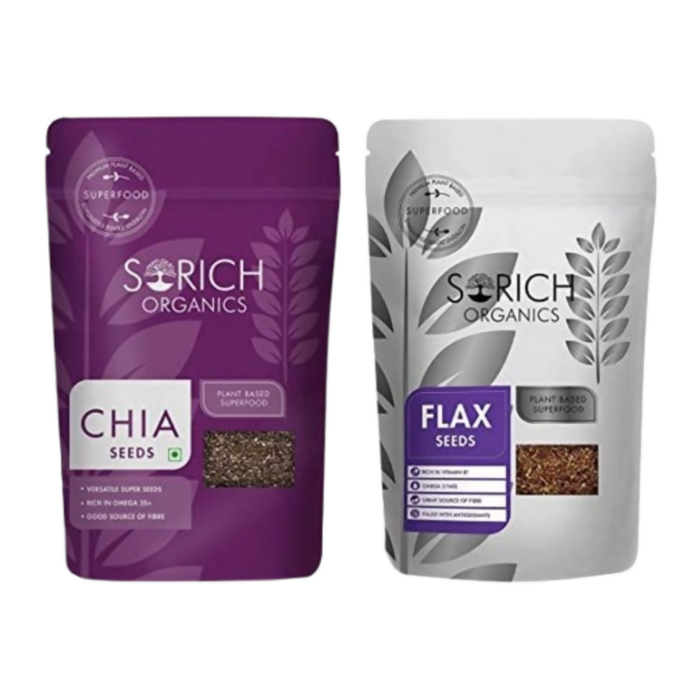 Sorich Organics Raw Chia Seeds and Flax Seeds | Grocsy