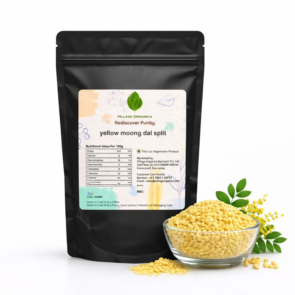 Village-Organica Yellow Moong Dal | Grocsy