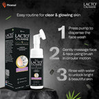 Lacto Calamine Charcoal Foaming Face Wash | Grocsy