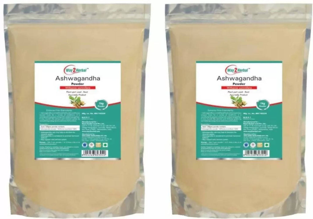 Way2herbal Organic Ashwagandha Powder | Grocsy