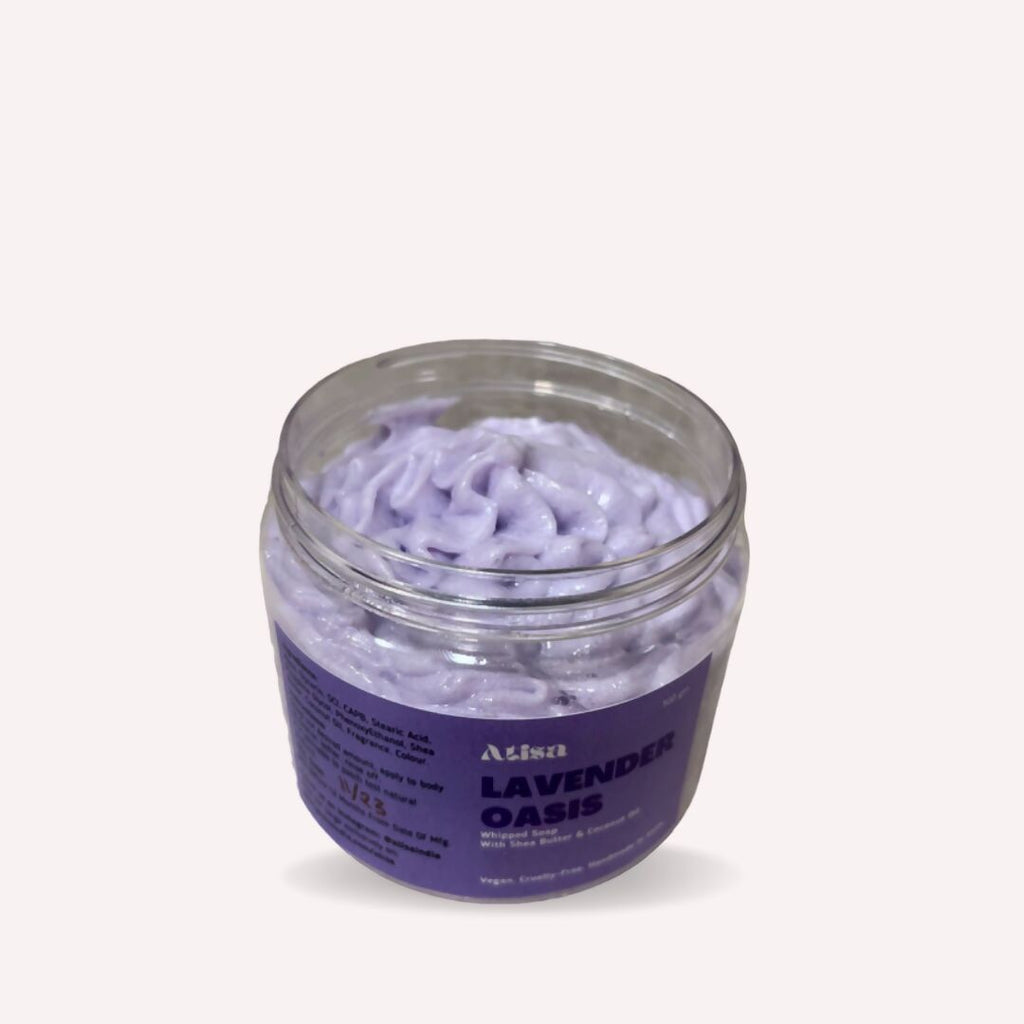 Atisa Lavender Oasis Whipped Soap | Grocsy