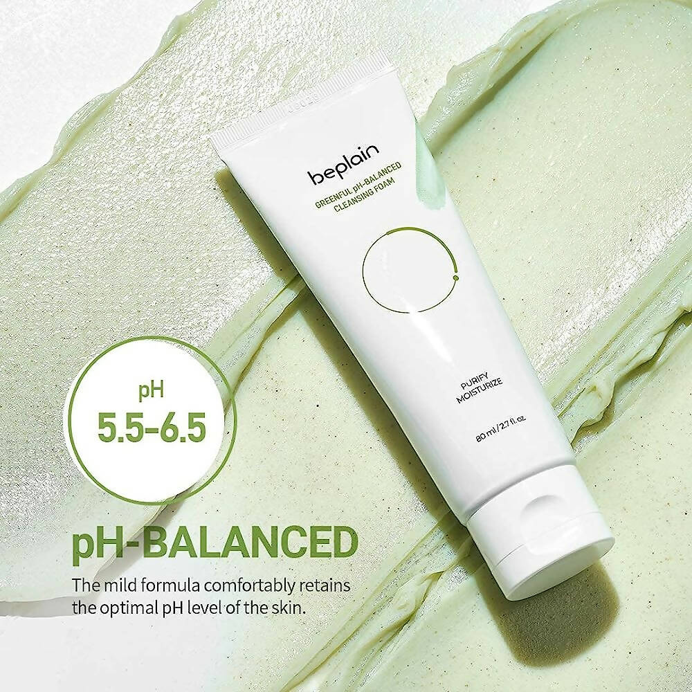 Beplain Greenful PH-Balanced Cleansing Foam | Grocsy