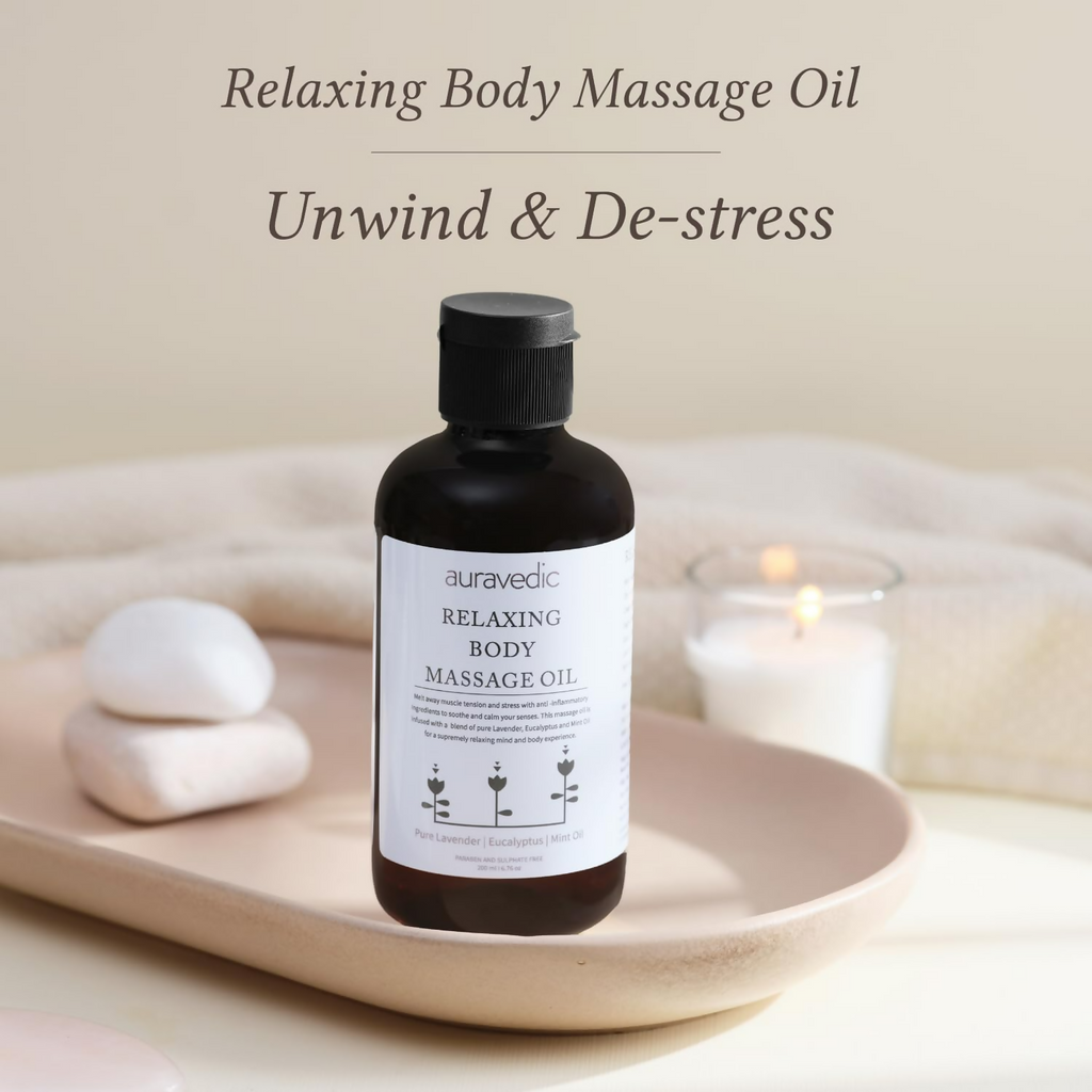 Auravedic Relaxing Body Massage Oil | Grocsy