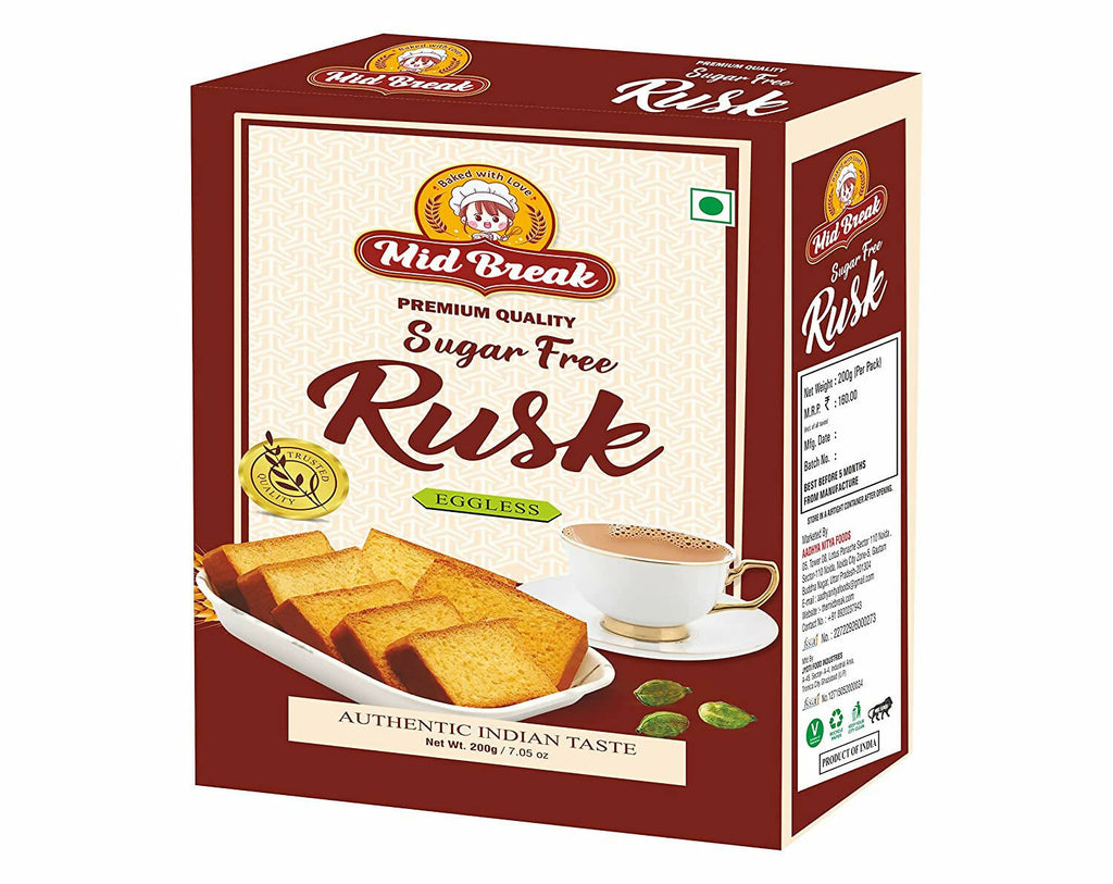 Mid Break Sugar Free Rusk | Grocsy