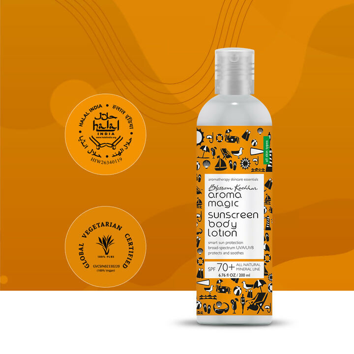 Blossom Kochhar Aroma Magic Sunscreen Body Lotion SPF 70+ | Grocsy