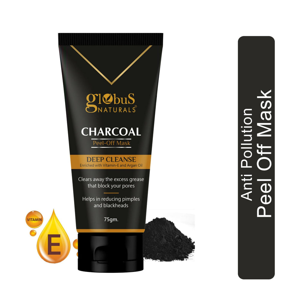 Globus Naturals Charcoal Peel Off Mask | Grocsy