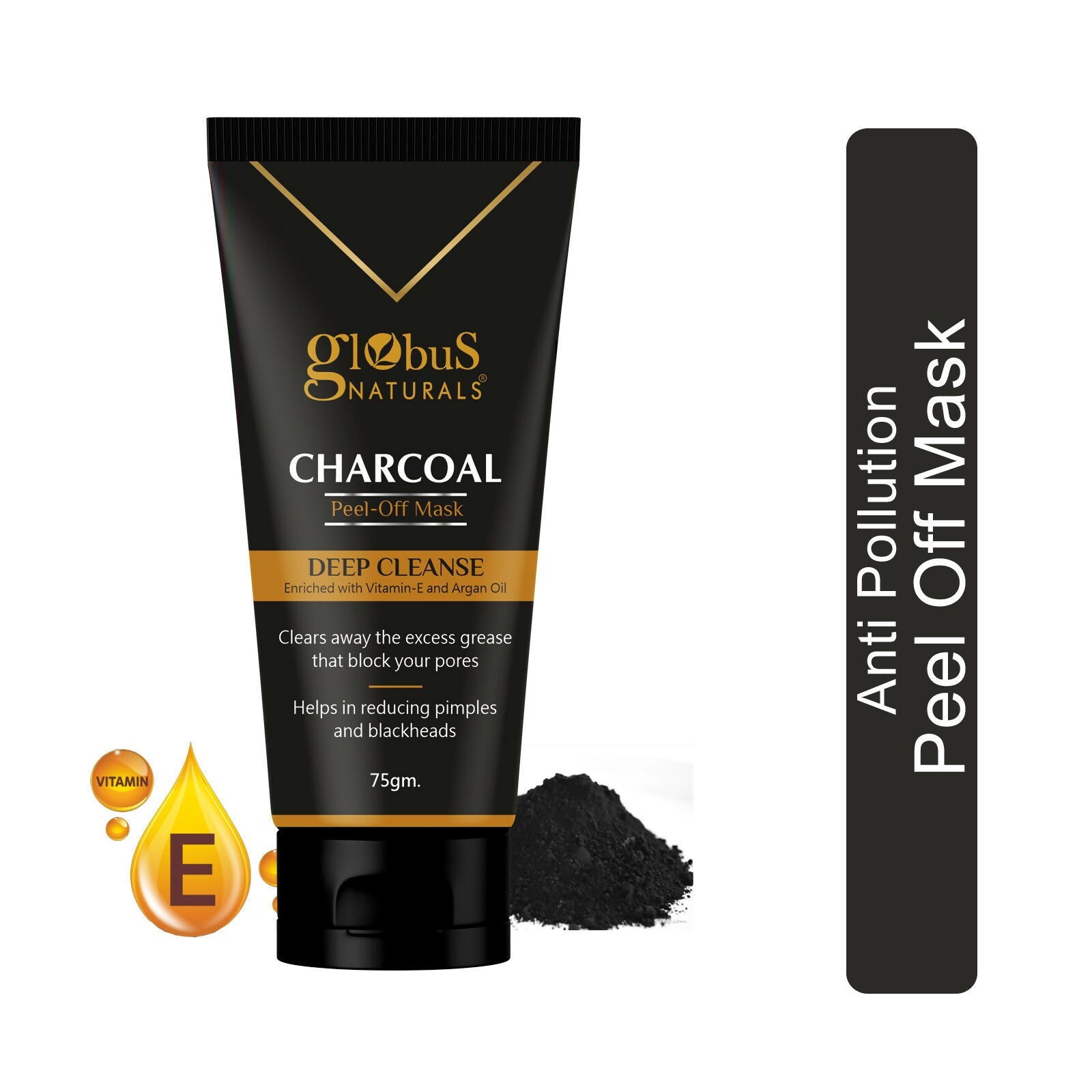 Globus Naturals Charcoal Peel Off Mask | Grocsy