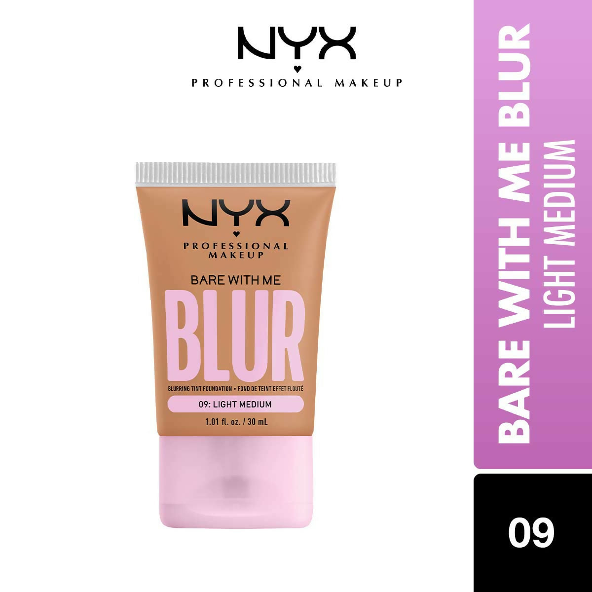 NYX Professional Makeup Bare With Me Blur Tint Foundation - 09 Light Medium Neutral | Grocsy