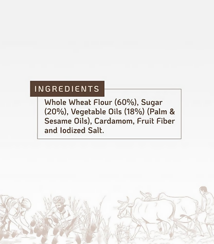 Vasudha Nurtured By Nature Wheat Fiber Cookies | Grocsy