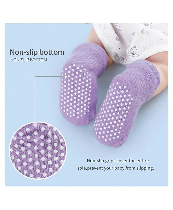 AHC Baby Boy's & Baby Girl's Ankle Length Anti Slip Socks | Grocsy