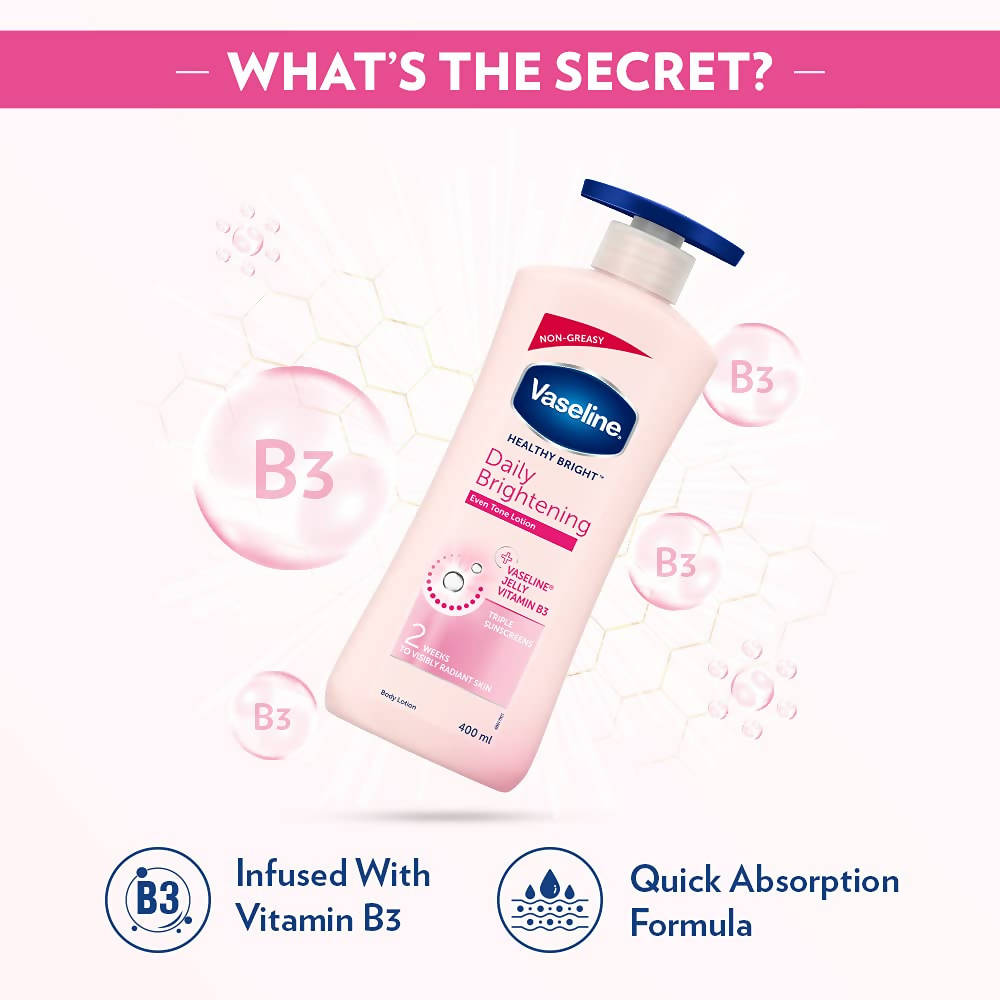Vaseline Healthy Bright Daily Brightening Body Lotion | Grocsy