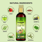 Wildera Bringha Ayurvedic Hair Oil, Hair Fall Control and Hair Growth with Bringharaj Oil | Grocsy