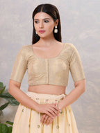 Joban Fashion Women Silk Gold Stitched Blouse | Grocsy
