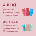 Purna Rosemary Oil Gummies - Rose | Grocsy