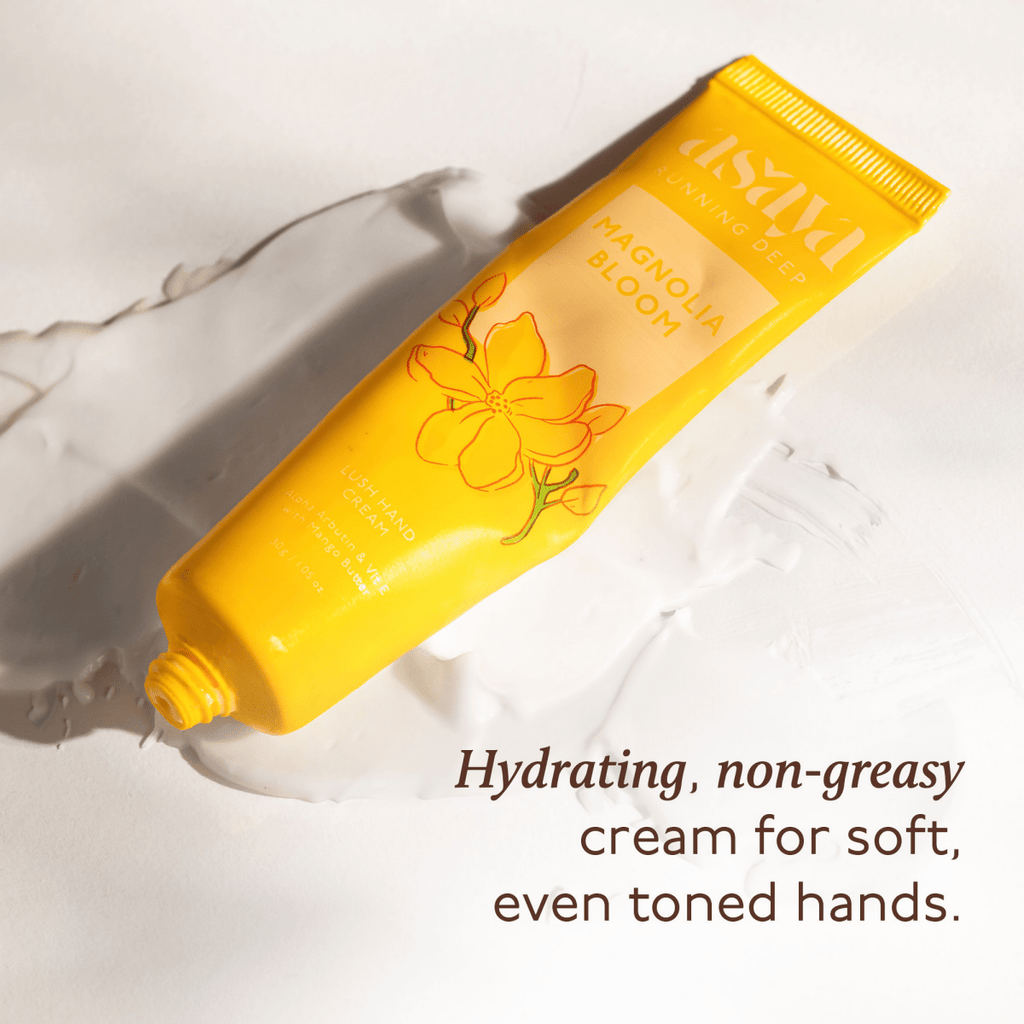 Asaya Magnolia Floral Hand Cream Softens Dry, Rough Hands For Men & Women | Grocsy