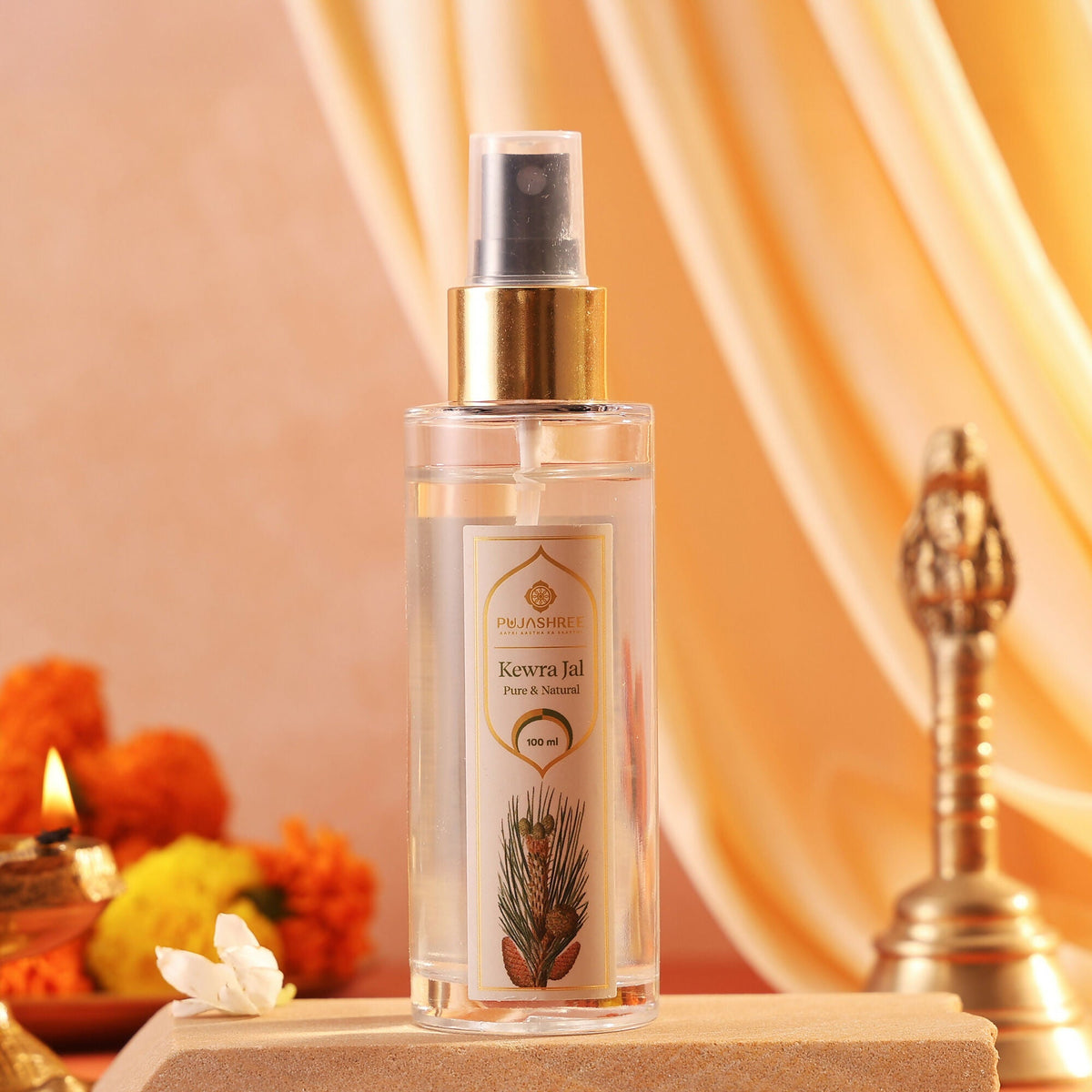 Pujashree Kewra Jal Natural Kewra Water Face Toner For Men & Women | Grocsy