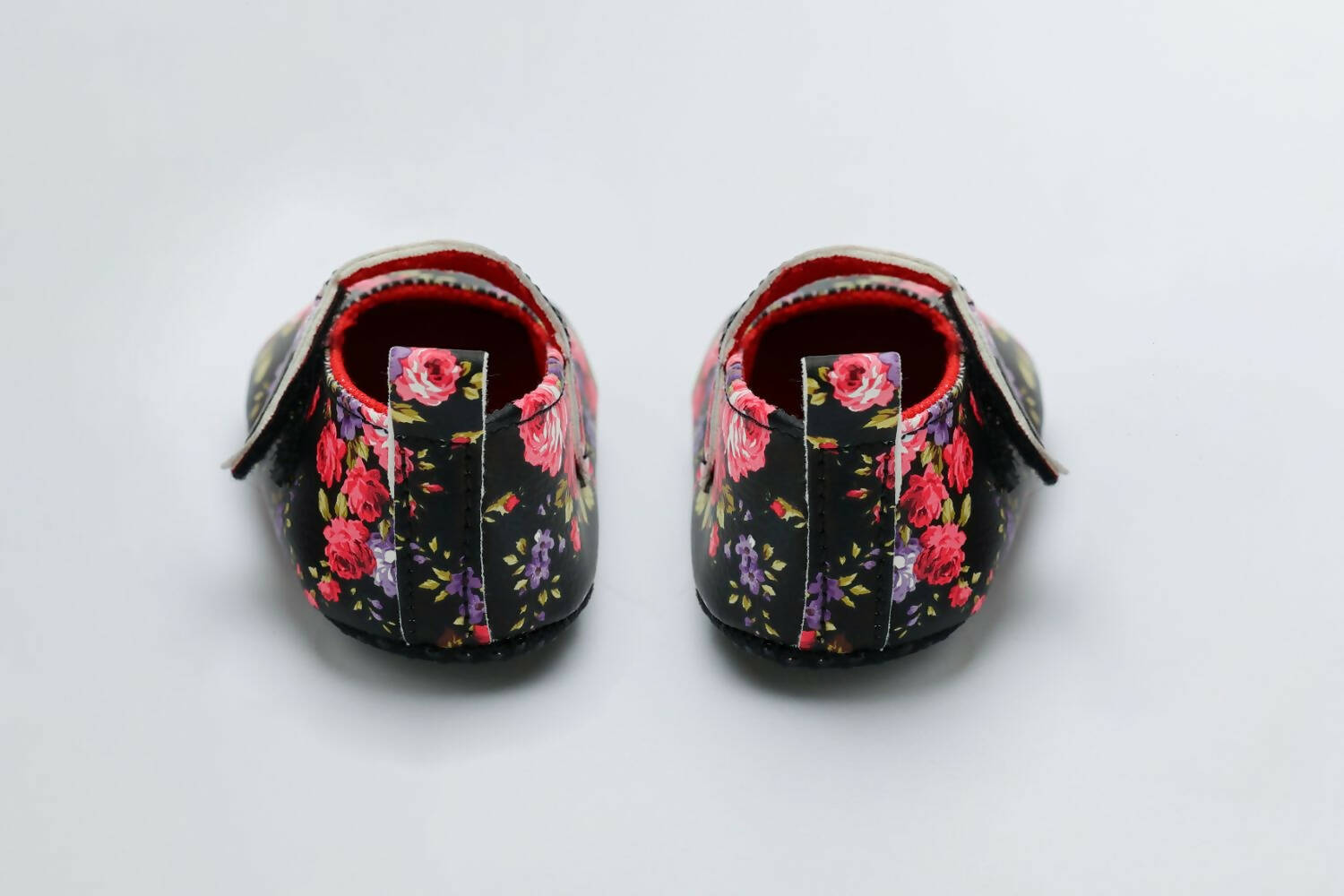 Tiny Bugs Girls Flowral Print Infants Booties - Black | Grocsy