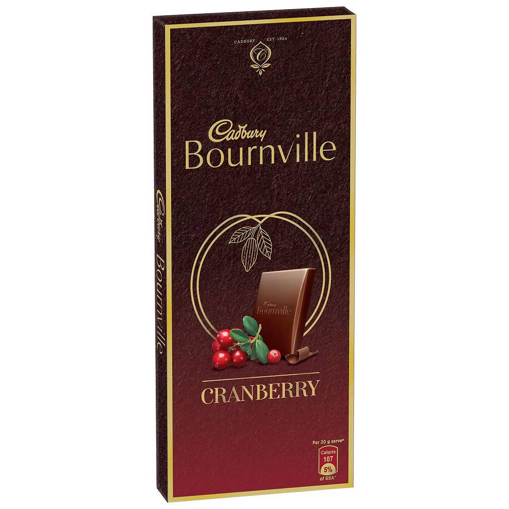 Cadbury Bournville Cranberry Dark Chocolate Bar | Grocsy