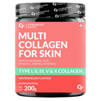 Carbamide Forte Multi Collagen For Skin Type I, II, III, V & X Powder - Watermelon | Grocsy