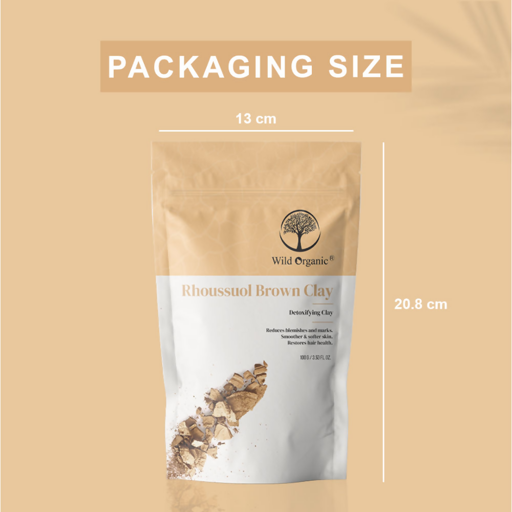 Wild Organic Rhoussuol Brown Detoxifying Clay Powder | Grocsy