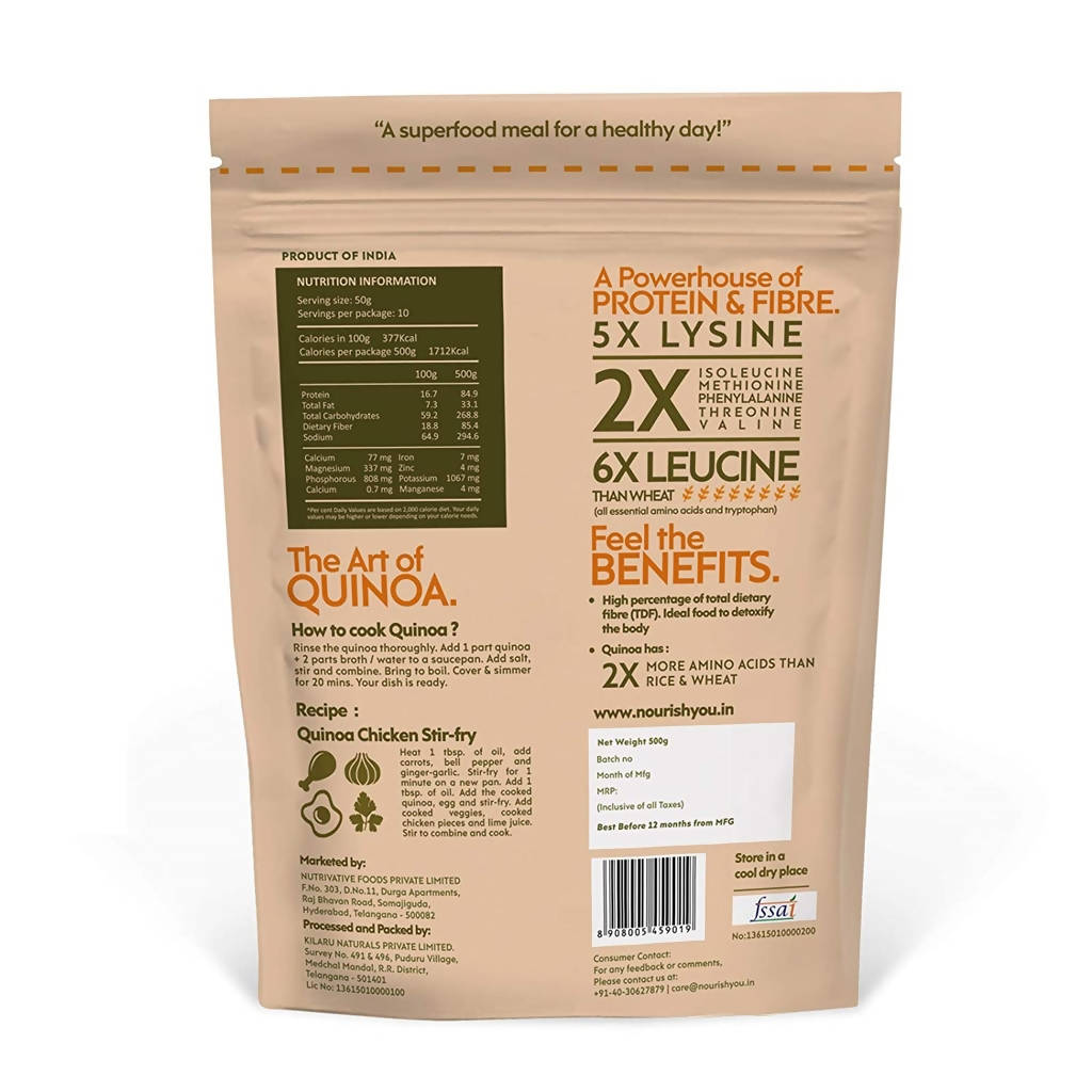 Nourish You Organic Premium White Quinoa | Grocsy