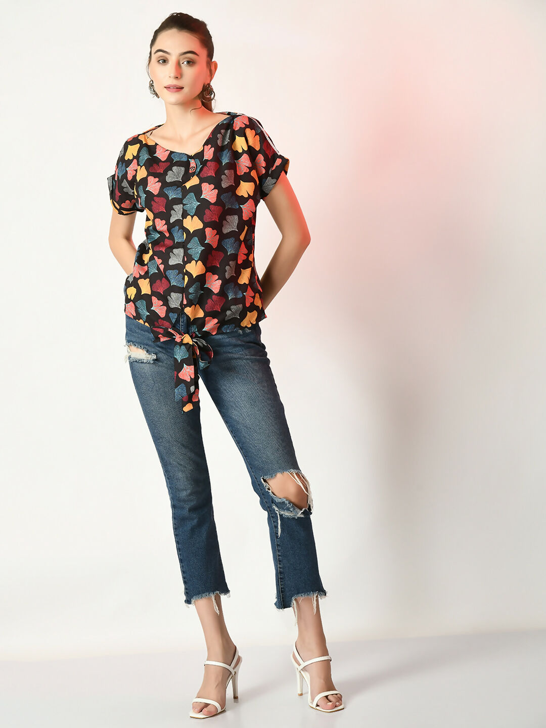 Myshka Women's Multi Printed Top | Grocsy