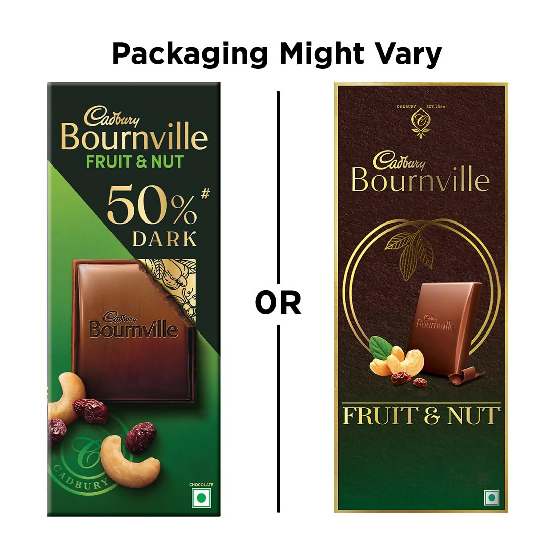 Cadbury Bournville Fruit And Nut Dark Chocolate Bar | Grocsy