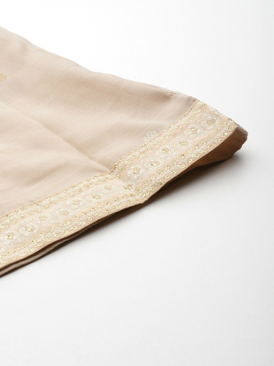 Ahalyaa Women's Traditional Wear Co-ords - Tan | Grocsy