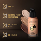 Max Factor Face Finity All Day Flawless 3 In 1 Foundation - Light Beige | Grocsy