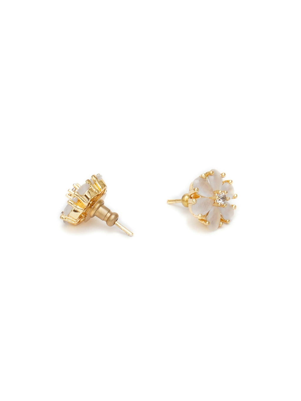 stone stud (white) - Ruby Raang | Grocsy
