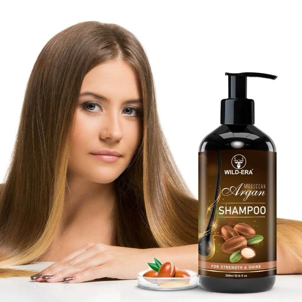 Wildera Moroccan Argan Shampoo with Moroccan Argan Oil to Nourish Dull, Dry & Frizzy Hair | Grocsy