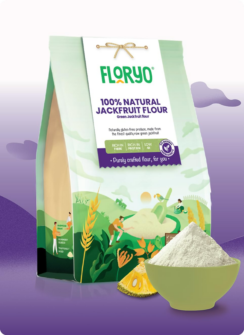 Floryo 100% Natural Jackfruit Flour | Grocsy