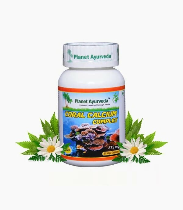 Planet Ayurveda Coral Calcium Complex Capsules | Grocsy