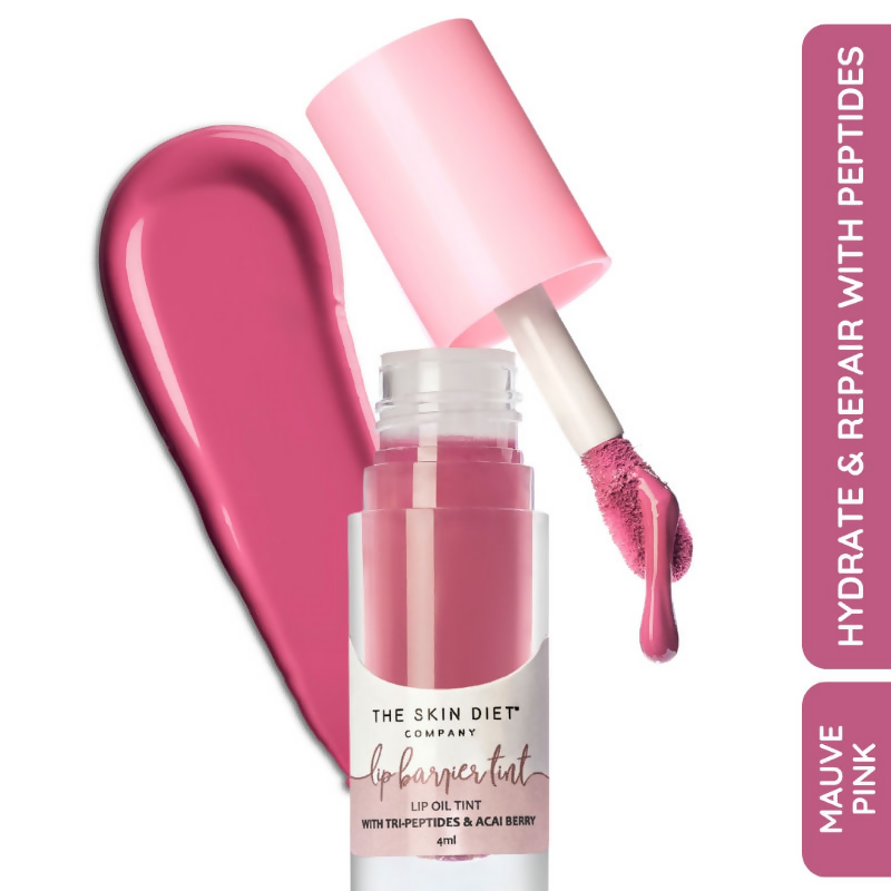 The Skin Diet Company Lip Barrier Tint High Shine Gloss Oil - Desert Rose | Grocsy