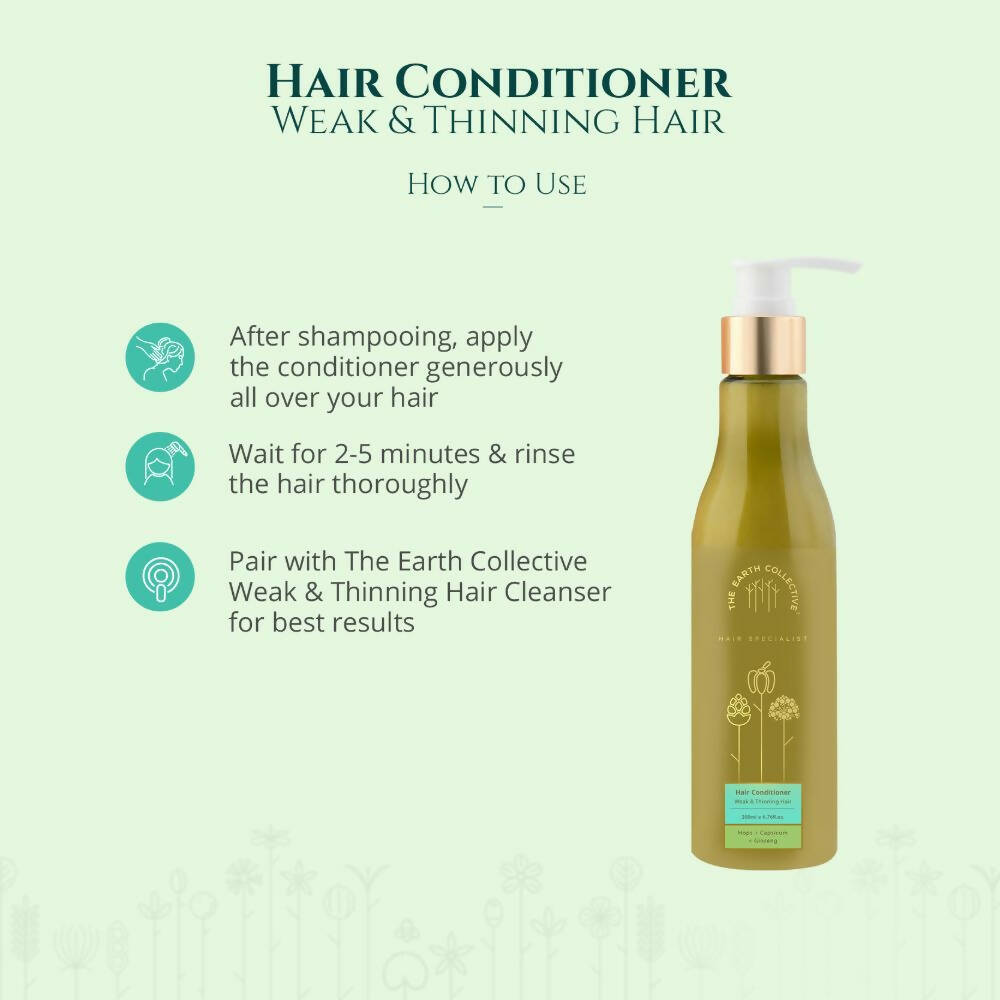 The Earth Collective Hair Conditioner - Weak & Thinning Hair | Grocsy