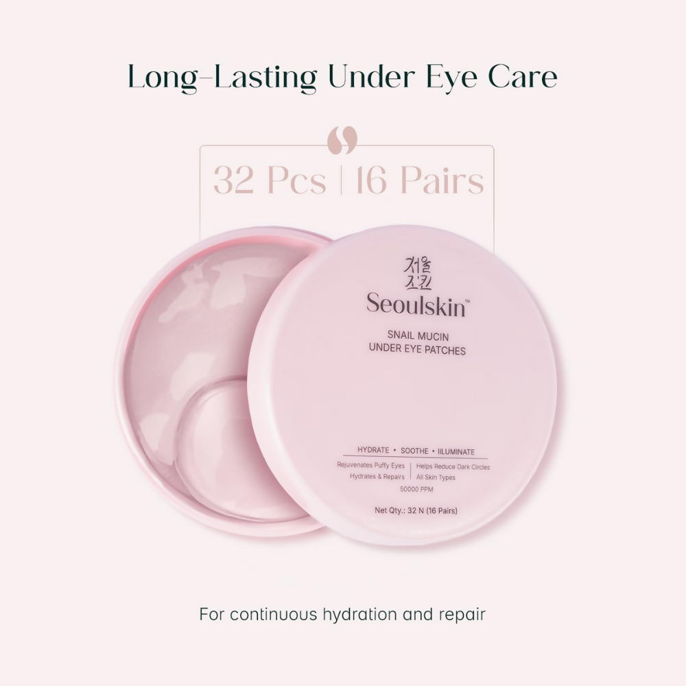Seoulskin Snail Mucin Under Eye Serum Patches | Grocsy