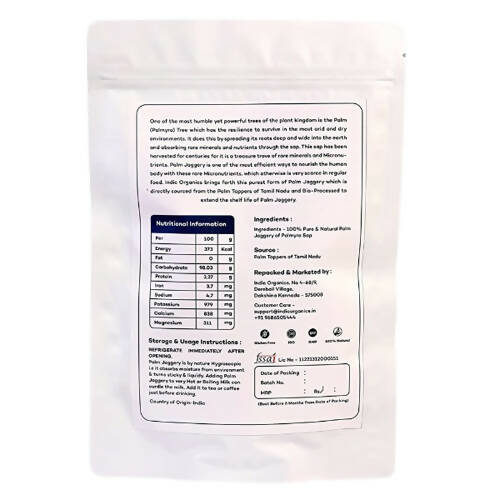 Indic Organics Palm Jaggery Powder | Grocsy