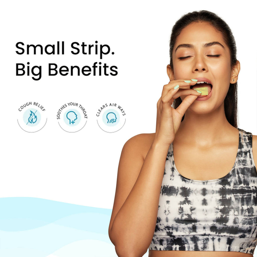 Wellbeing Nutrition Melts instant Throat Relief Oral Strips-Soothing Ginger Lemon Honey Flavor | Grocsy