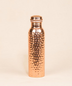 Isha Life Hammered Copper Water Bottle - 950 ml | Grocsy