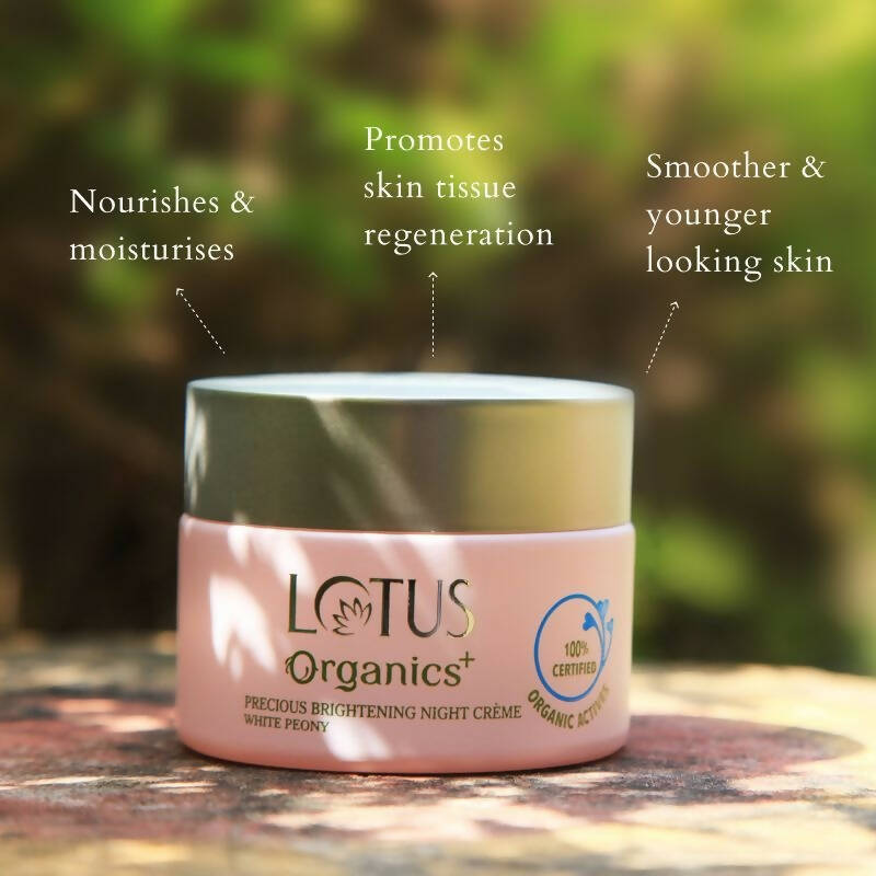 Lotus Organics+ Precious Brightening Night Cream | Grocsy