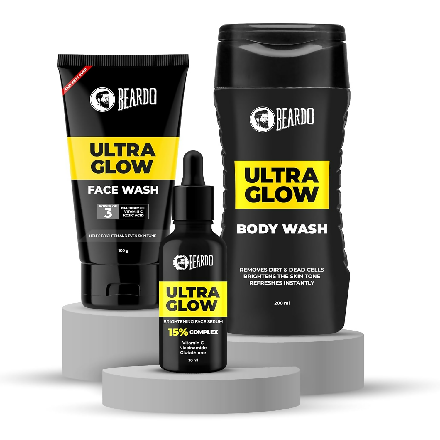 Beardo Alpha Glow Up Kit For Men | Grocsy