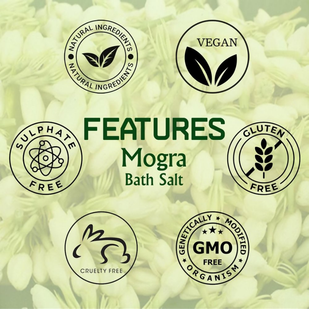 VedicAyurveda Dead Sea Salt and Mogra Bath Salt | Grocsy