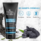Herbs & Hills Charcoal Face Wash | Grocsy