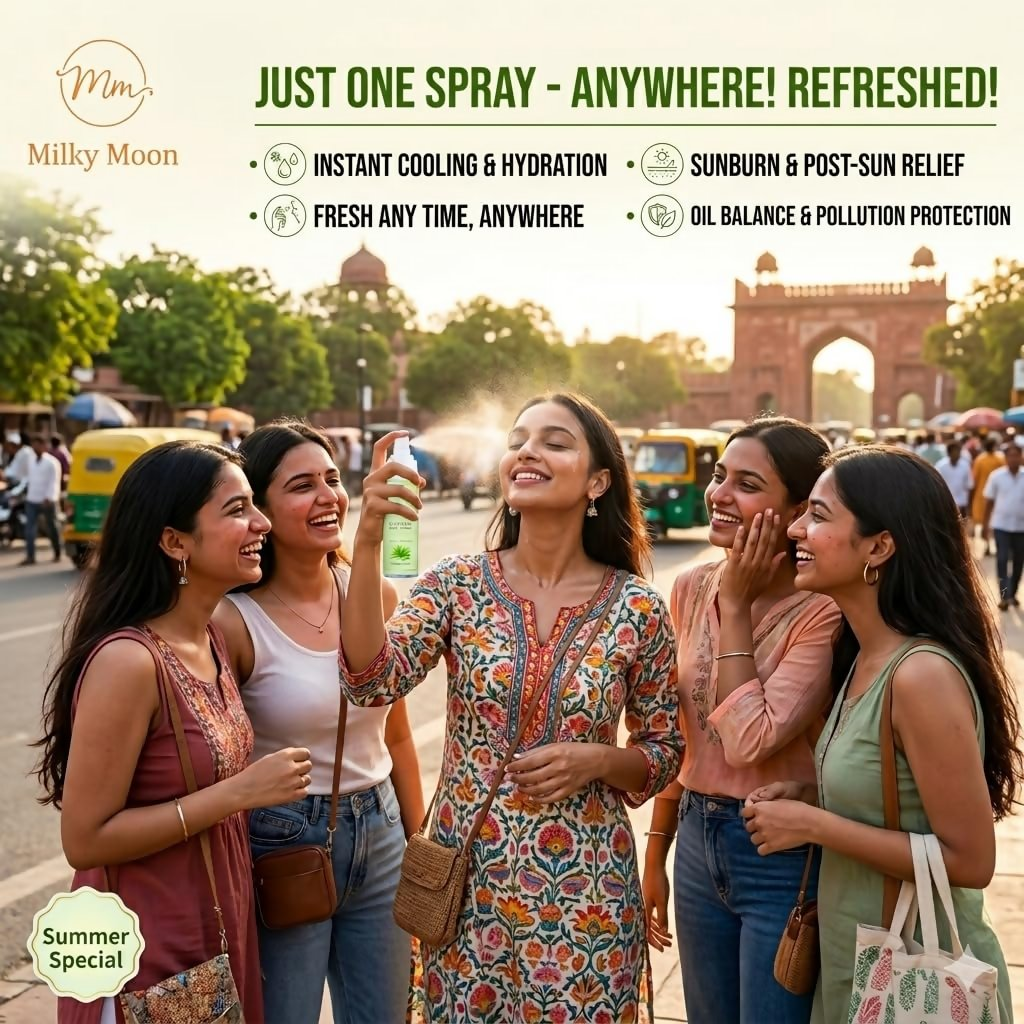 Milky Moon Aloe Vera Toner Instant Cooling & Hydrating Face Toner | Grocsy
