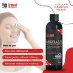 Bronson Professional Micellar Cleansing Water infused with Niacinamide & Hyaluronic Acid Makeup Cleanser | Grocsy
