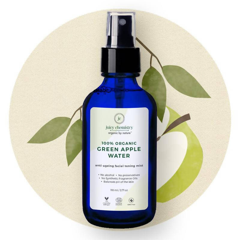 Juicy Chemistry Green Apple Water Toner for Youthful Skin | Grocsy