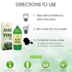 Krishna's Herbal & Ayurveda Premium Aloe Vera High Fibre Juice | Grocsy