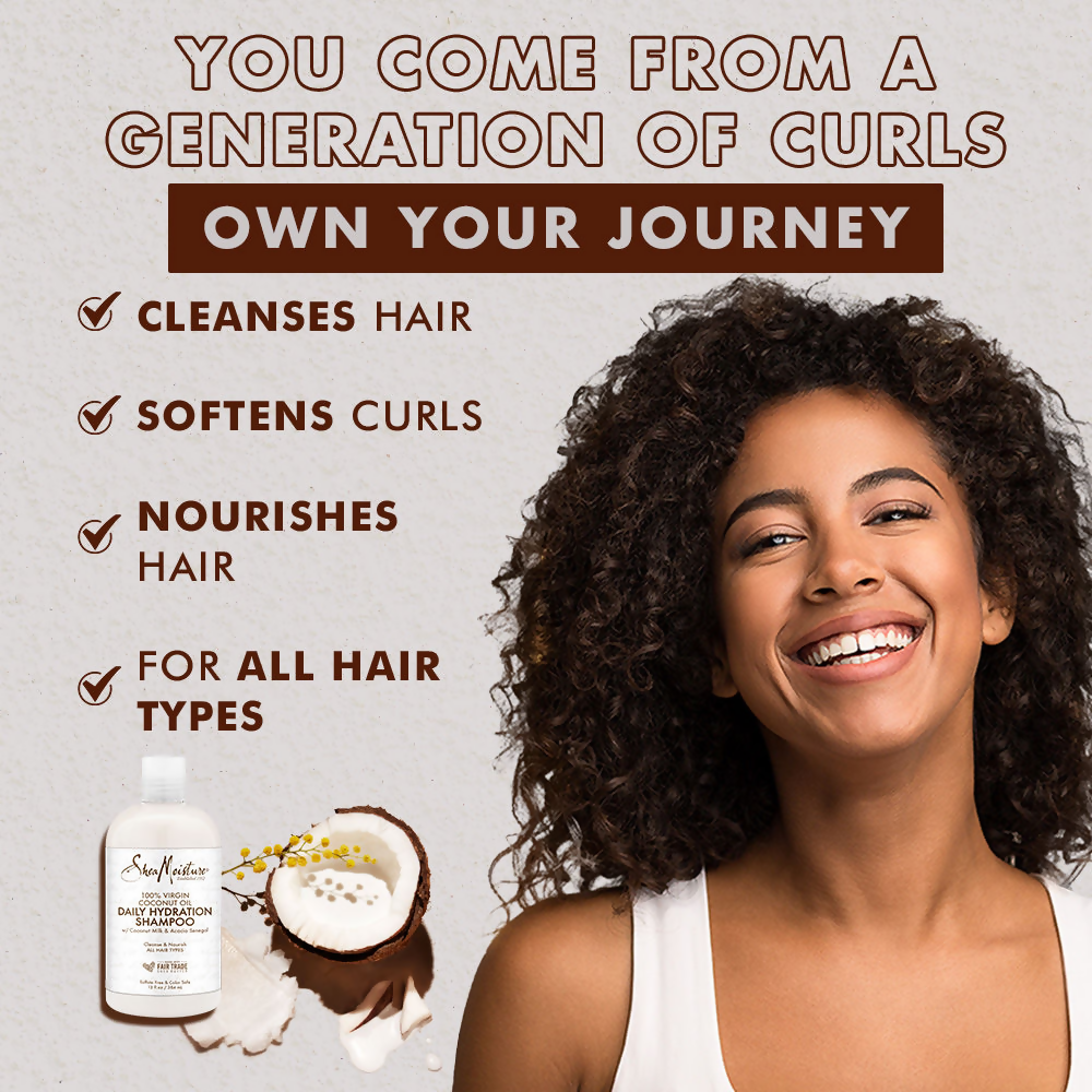Shea Moisture 100% Virgin Coconut Oil Daily Hydration Shampoo - Conditioner Combo | Grocsy