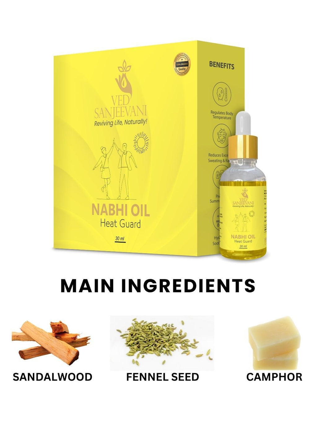 Ved Sanjeevani Heat Guard Nabhi Oil | Grocsy